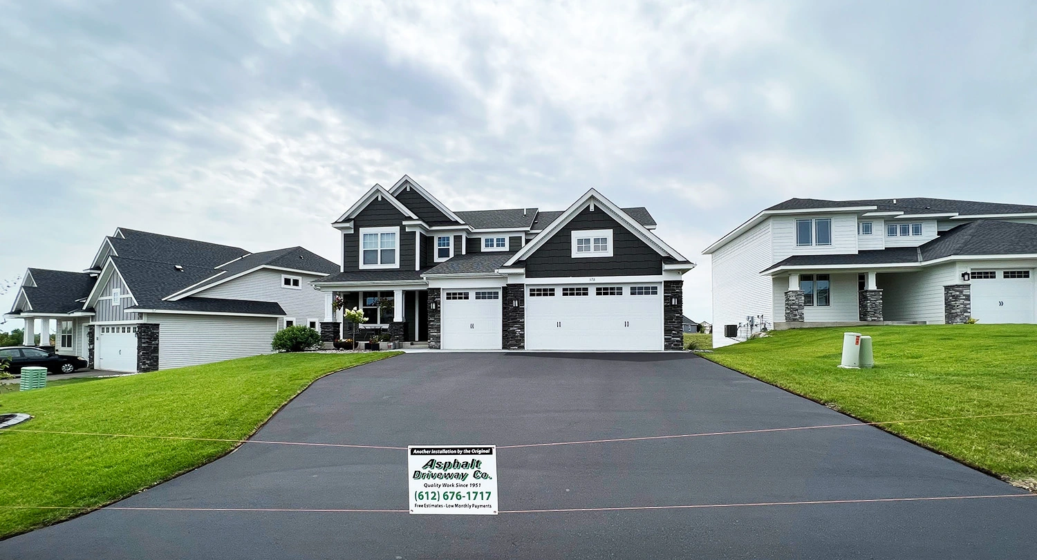 Asphalt Driveway Installed in beautiful home